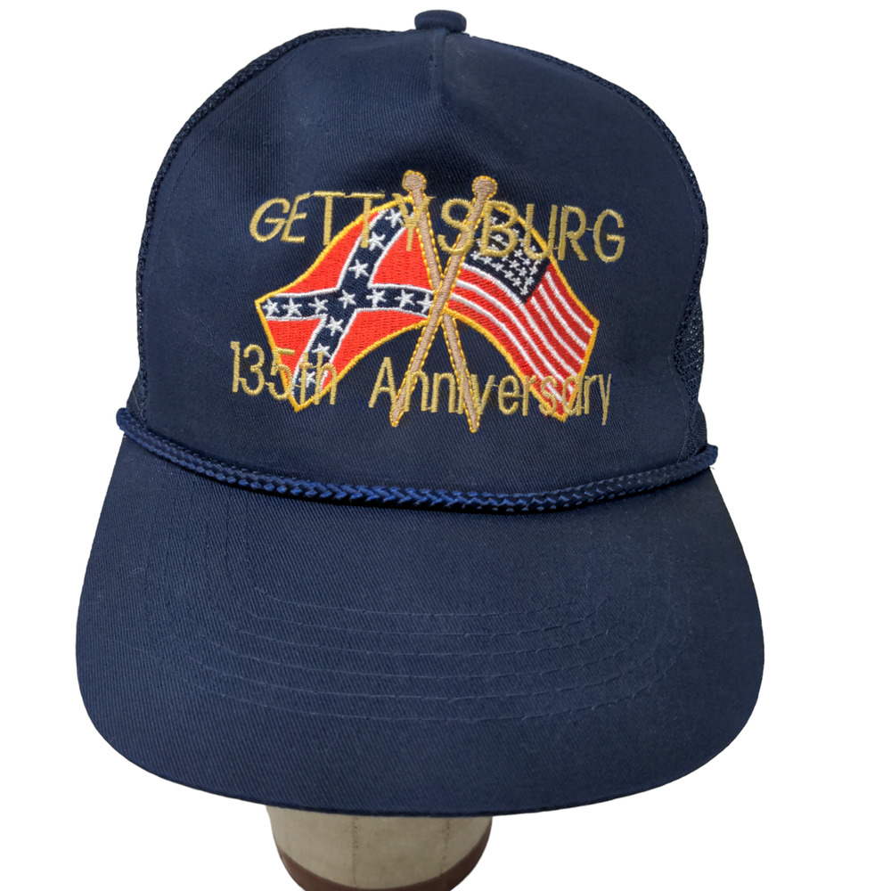 Sportsman Men's Snapback Mesh Back Hat Gettsysburg 135th Anniversary Embroidered